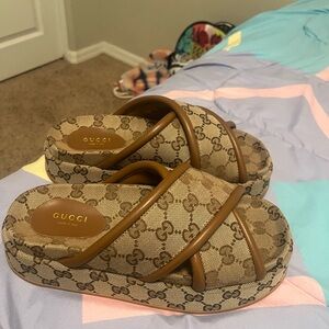 Gucci Women's GG Platform Slide Sandals